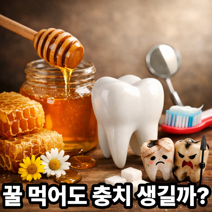  꿀과 치아 건강  충치 위험은 얼마나 될까?