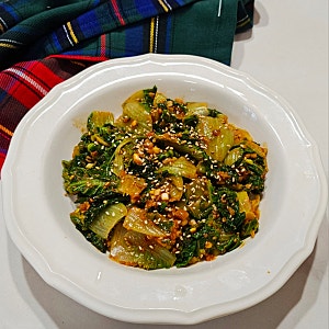 봄동무침 레시피 봄동나물 봄동된장무침 만드는법 봄동요리