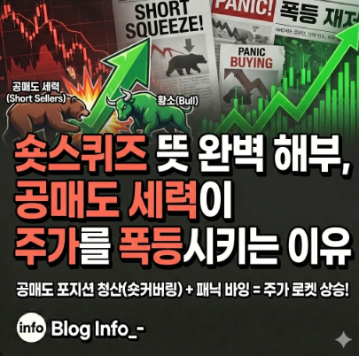  숏스퀴즈 뜻 완벽 해부, 공매도 세력이 주가를 폭등시키는 이유