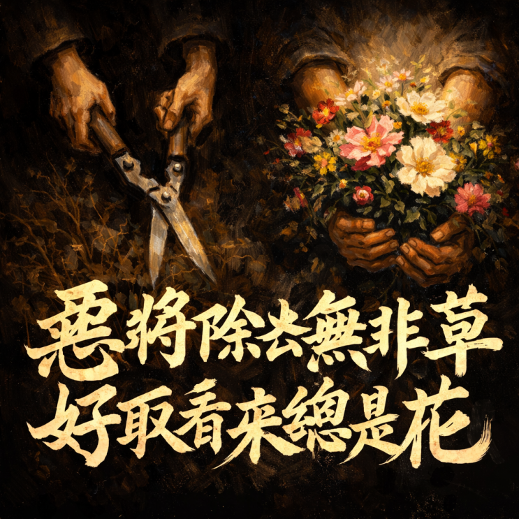  “惡將除去無非草, 好取看來總是花” 뜻과 인생에 적용하는 법｜마음가짐 하나로 달라지는 삶의 시선