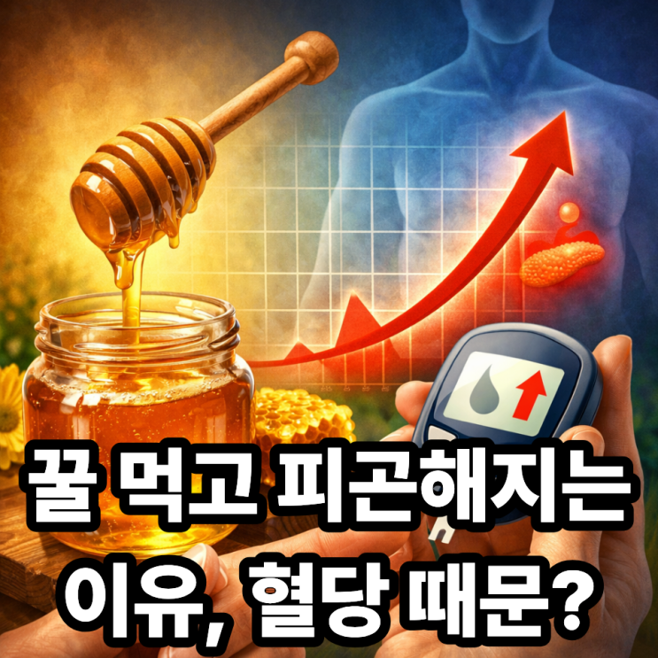  꿀과 혈당 스파이크  먹고 나서 왜 갑자기 피곤해질까?