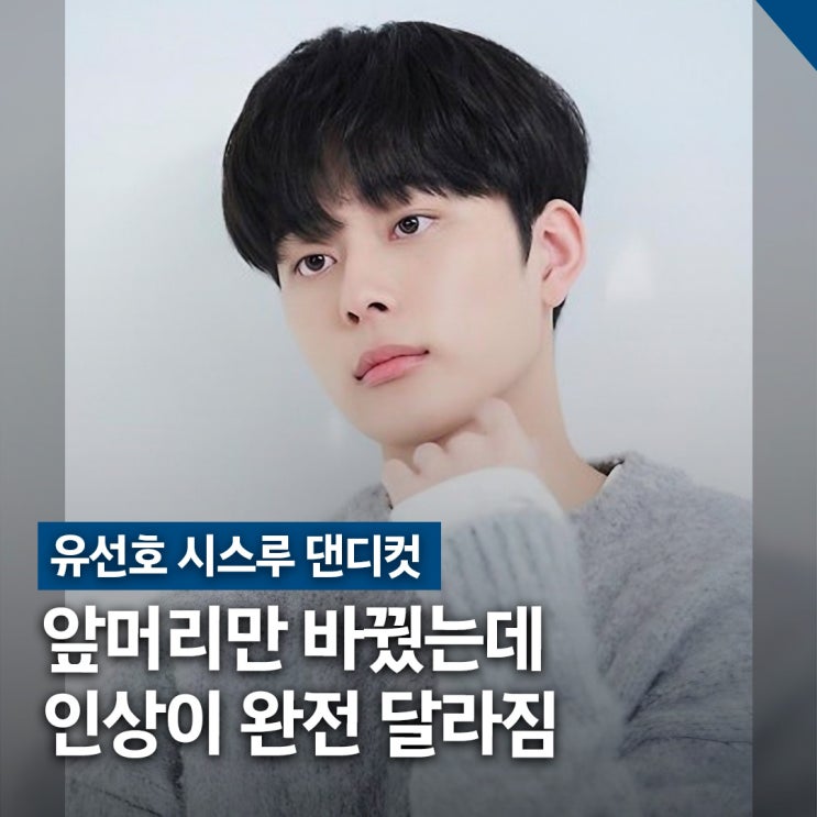  유선호 헤어스타일 시스루 댄디컷, 남자 볼륨 연출법
