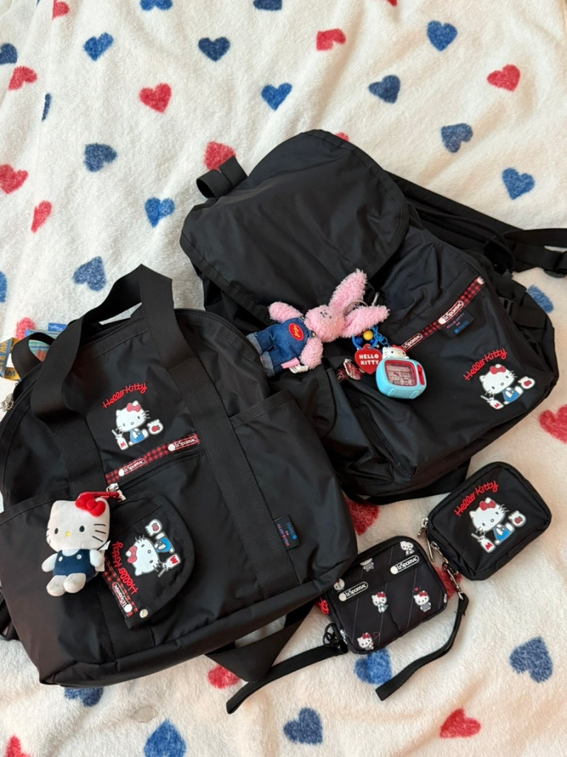 [레스포삭 키티] 키티덕후 모여라❣️ 레스포삭 백팩,파우치,키링,카드지갑