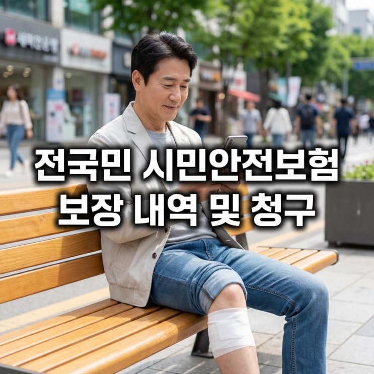  전국민 시민안전보험 보장 내역 및 청구 보험료 0원! 나만 몰랐던 '개물림/버스사고' 공짜 보상금 받는 법