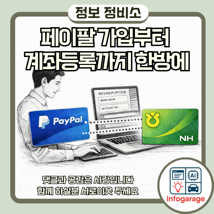 페이팔 가입 송금 계좌 등록하는 법 단위농협 사용자 주의사항