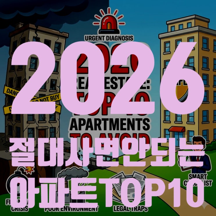 [2026년 긴급진단] 지금 절대 계약하면 안 되는 아파트 유형 TOP 10