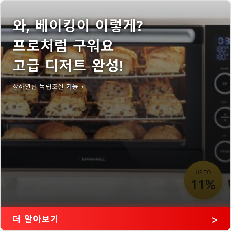 컨벡션 오븐 끝판왕 리빙웰 30L 디지털 전기오븐 성능 후기