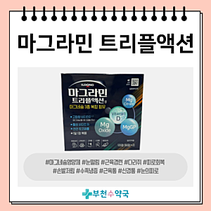 [마그라민 트리플액션]눈떨림·쥐 자주 나는 이유?ㅣ복용 팁, 효과 효능 부작용 가격 총정리