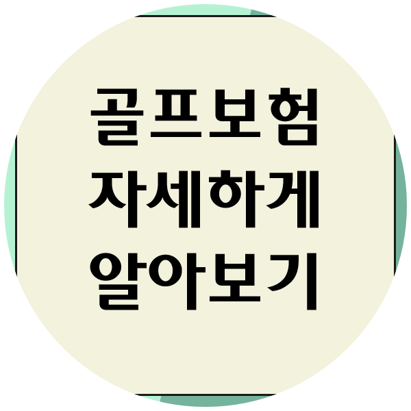 현대해상골프보험 보험료, 어디까지 보장되는지 실제 기준으로 정리