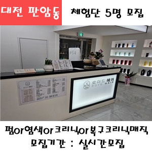 대전 판암동 로이드헤어 여자 펌or염색or크리닉or복구크리닉매직 택1 이용권