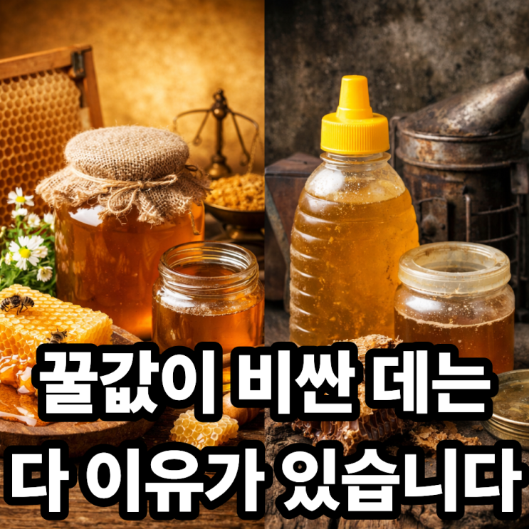   꿀 가격 차이 나는 이유 분석, 왜 어떤 꿀은 1만원이고 어떤 꿀은 5만원일까?