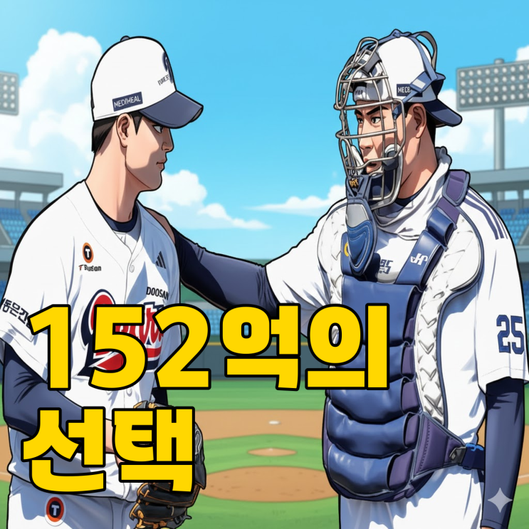 한국의 야마모토, 152억 포수가 반했을까?