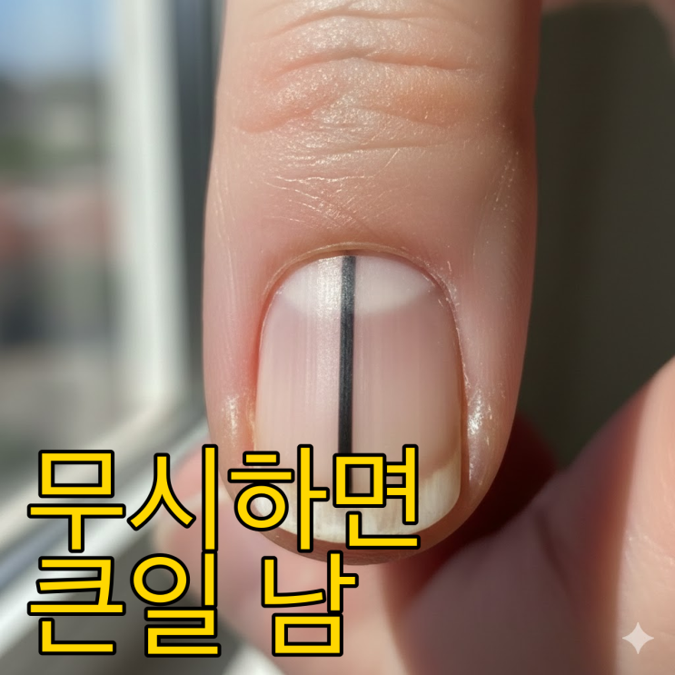  손톱 검은 세로줄, '이것' 보이면 즉시 병원행