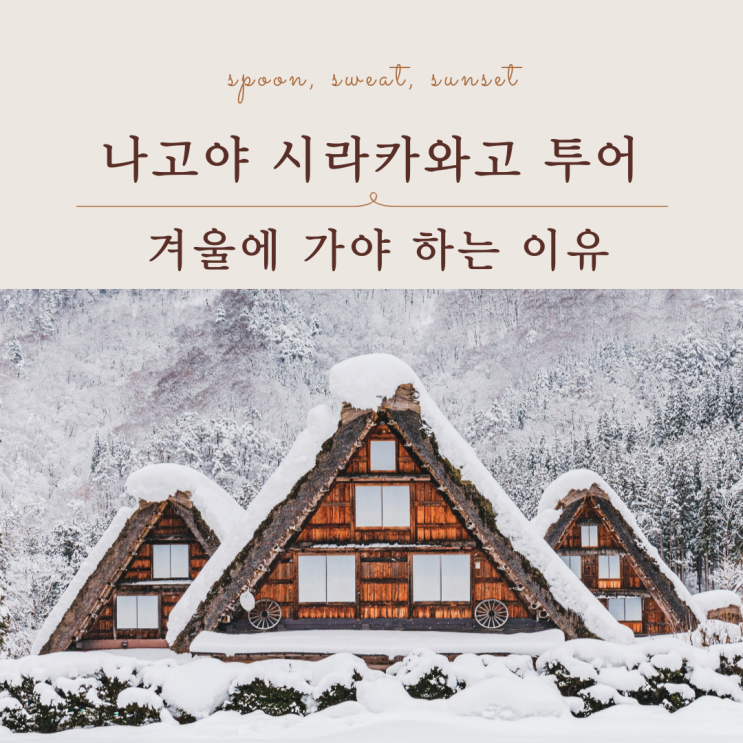  나고야 시라카와고 투어 완벽 정리｜겨울 설경,당일치기 가이드