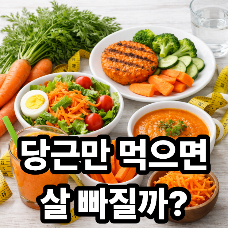  당근 다이어트 식단 효과 분석｜살 빠질까, 요요 올까?