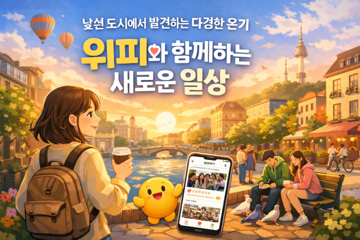  추천코드- 2ZEVD2. 낯선 도시에서 발견하는 다정한 온기, 위피(WIPPY)와 함께하는 새로운 일상