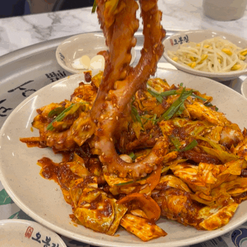  종로점심 맛집 오봉집, 직화낙지 보쌈 막국수로 구성된 오봉집스페셜 솔직후기