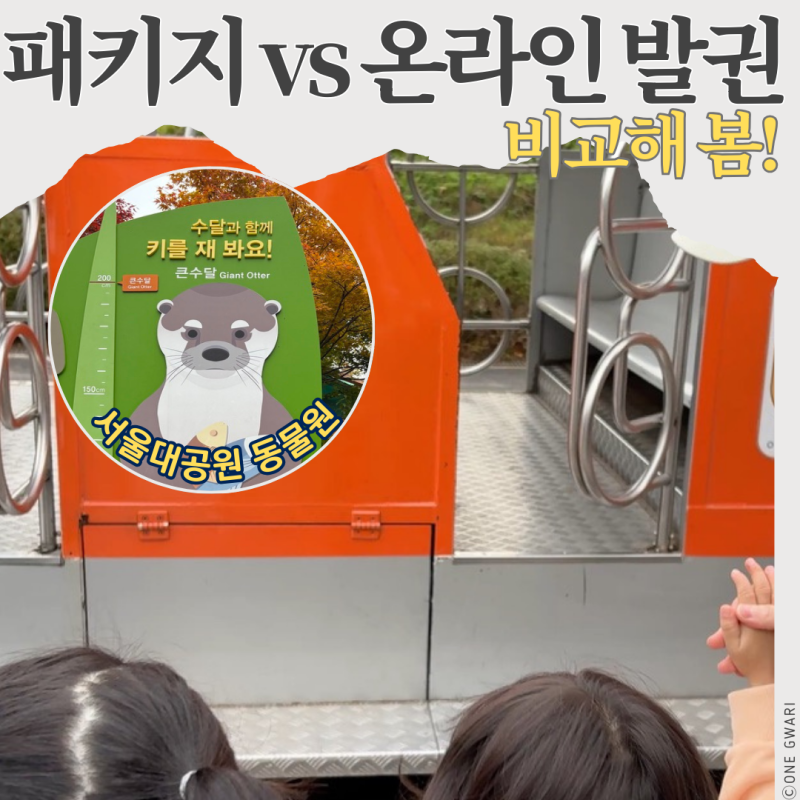 서울대공원 동물원 입장권 총정리 | 패키지랑 다자녀 할인 비교 분석