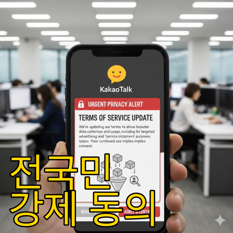  카카오톡 2026년 2월 강제 수집 논란, 내 사생활 다 털리나?
