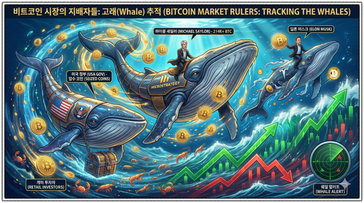  비트코인 1위 부자는 누구? 시장을 지배하는 '고래(Whale)' 추적하기