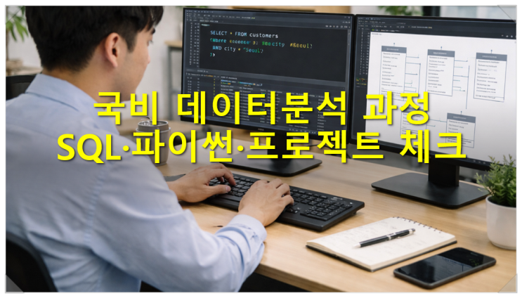  국비 데이터분석 과정 SQL·파이썬·프로젝트 체크