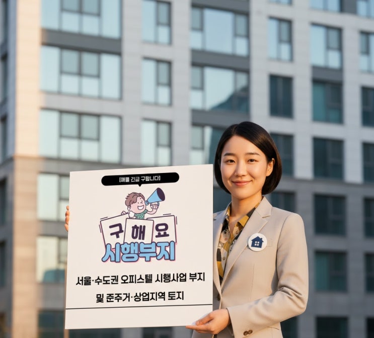  [매물 긴급 구합니다]→LH 민간시행개발 방식,준주거지역,상업지역