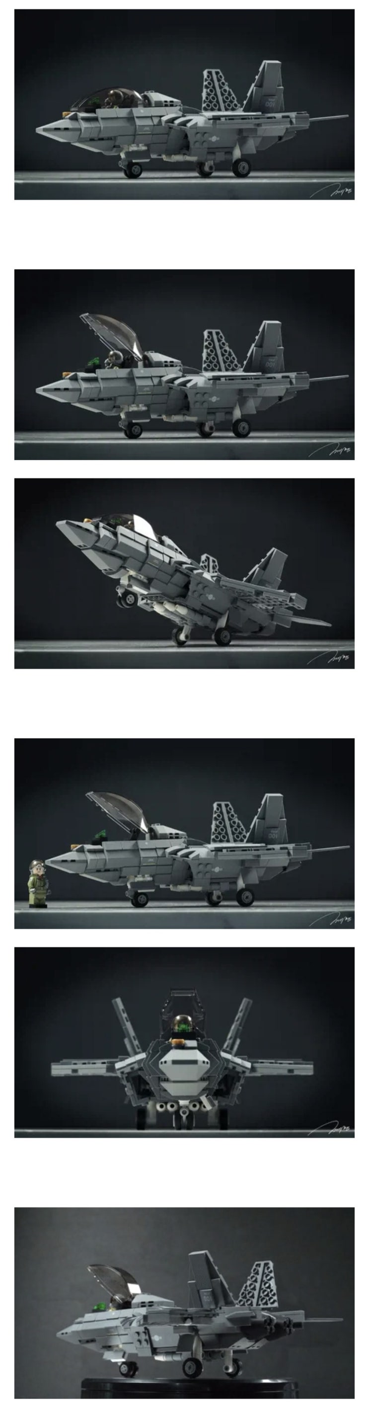  레고로 창작했다는 KF-21 국산전투기.jpg