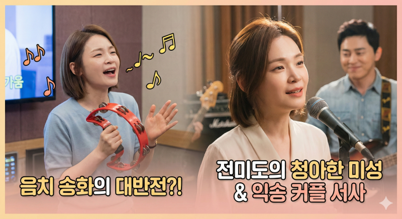 [드라마 OST] 슬기로운 의사생활 채송화(전미도) 반전 노래 '사랑하게 될 줄 알았어' 가사 및 ....