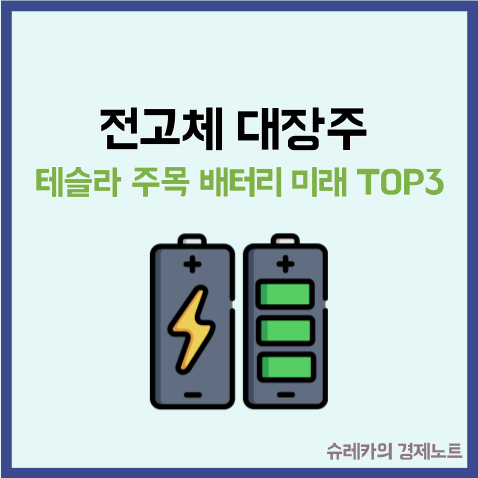  테슬라가 주목 K-배터리의 미래 전고체 대장주 TOP3