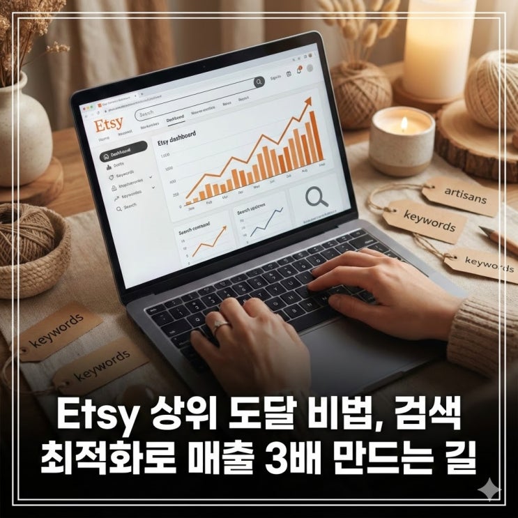 Etsy 상위 도달 비법, 검색 최적화로 매출 3배 만드는 길