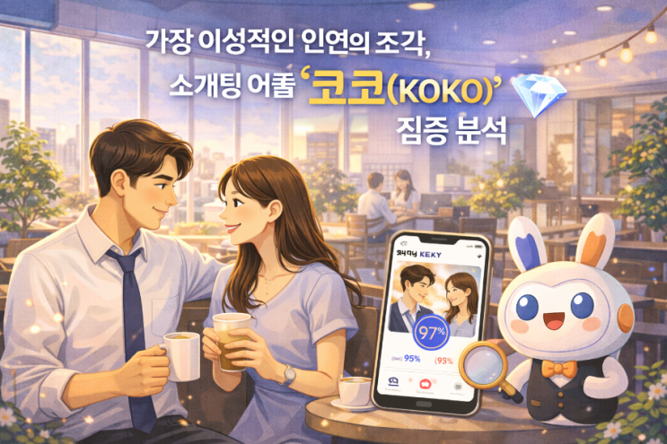  초대코드- 2MALCV. 가장 이성적인 인연의 조각, 소개팅 어플 '코코(KOKO)' 집중 분석 