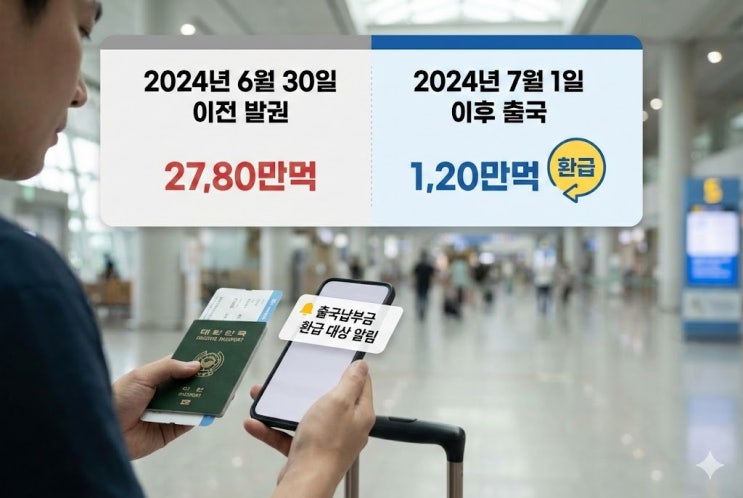  출국납부금 면제 대상 총정리, 만 12세 무료 맞는데 '이것' 안 챙기면 못 받아요