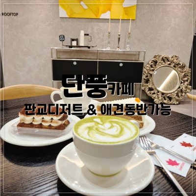 판교디저트카페 단풍 서울근교 나들이 애견동반 드라이브코스 추천 솔직후기