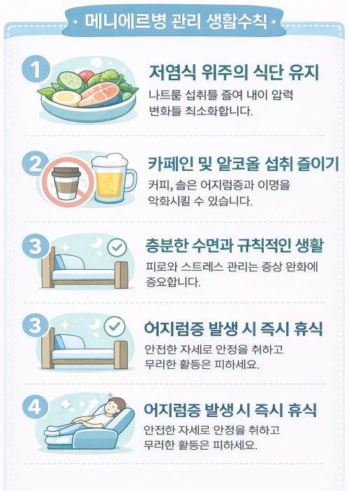 메니에르 증후군 증상과 원인｜어지럼증, 귀 먹먹함이 반복된다면?