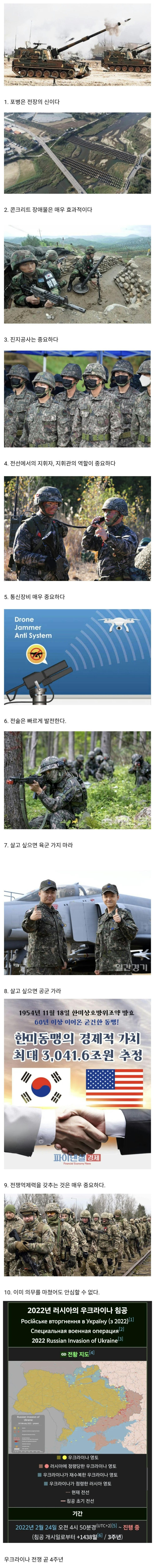  우크라이나 전쟁을 통해 얻을 수 있는 교훈