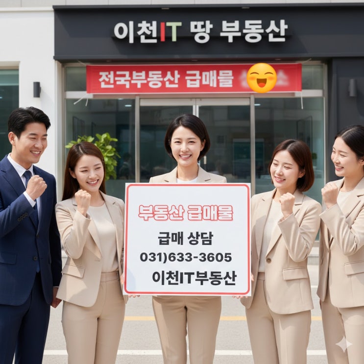  전국부동산 급매물 상담실 운영-이천IT부동산 031)633-3605