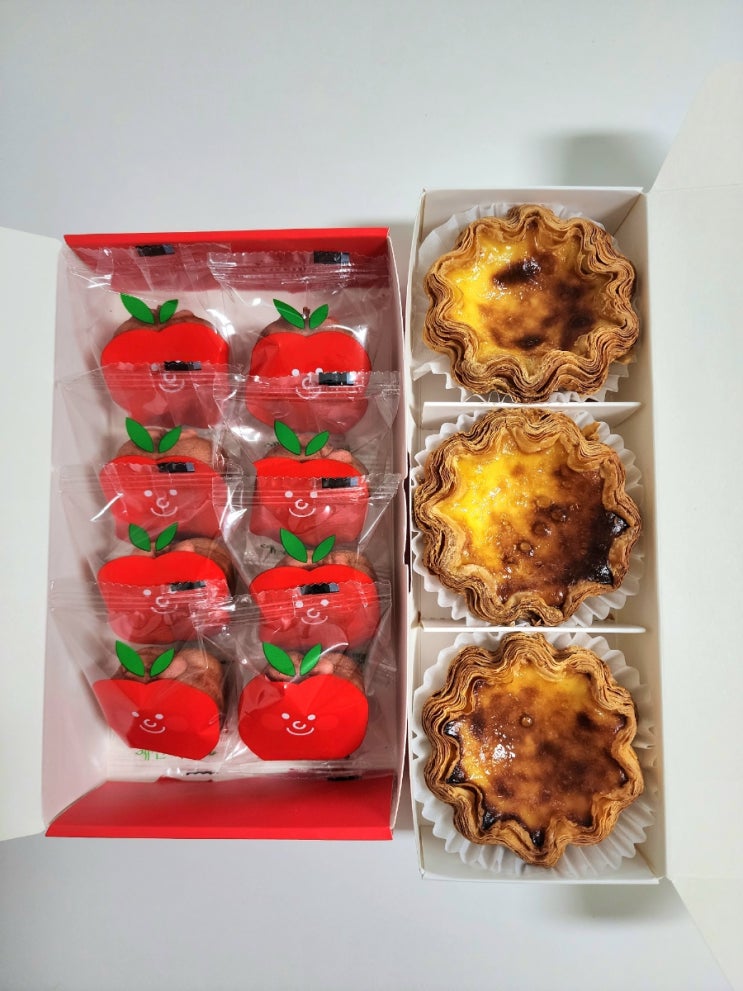  충남 예산 여행 후 선물하기 좋은 예산당 사과빵 과 에그타르트