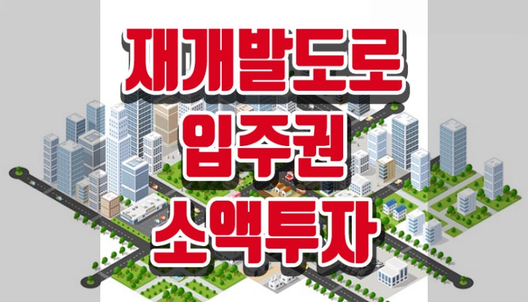  재개발 도로부지 투자 - 소액투자 & 입주권 잡는 초특급 비법!