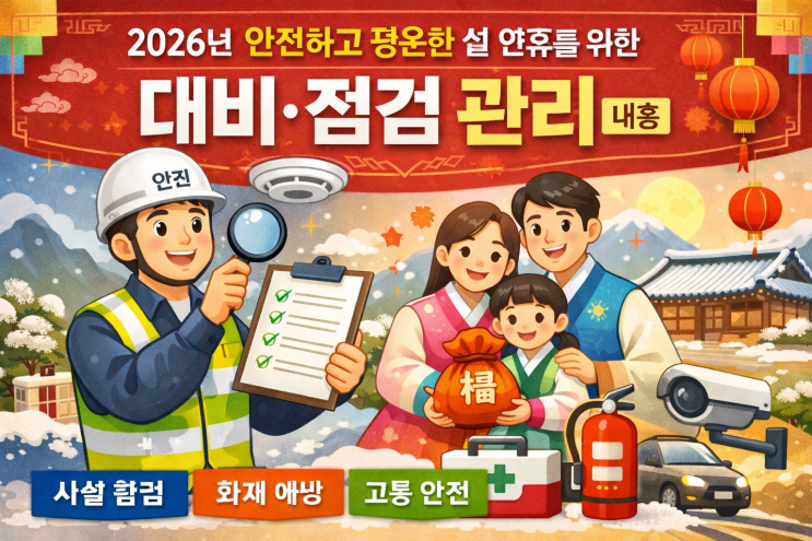  2026년 안전하고 평온한 설 연휴를 위한 대비, 점검 관리 내용