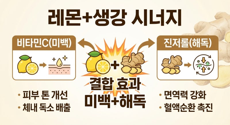 레몬 생강차 만들기, 디톡스와 소화를 한 번에 잡는 데일리 클렌즈 레시피