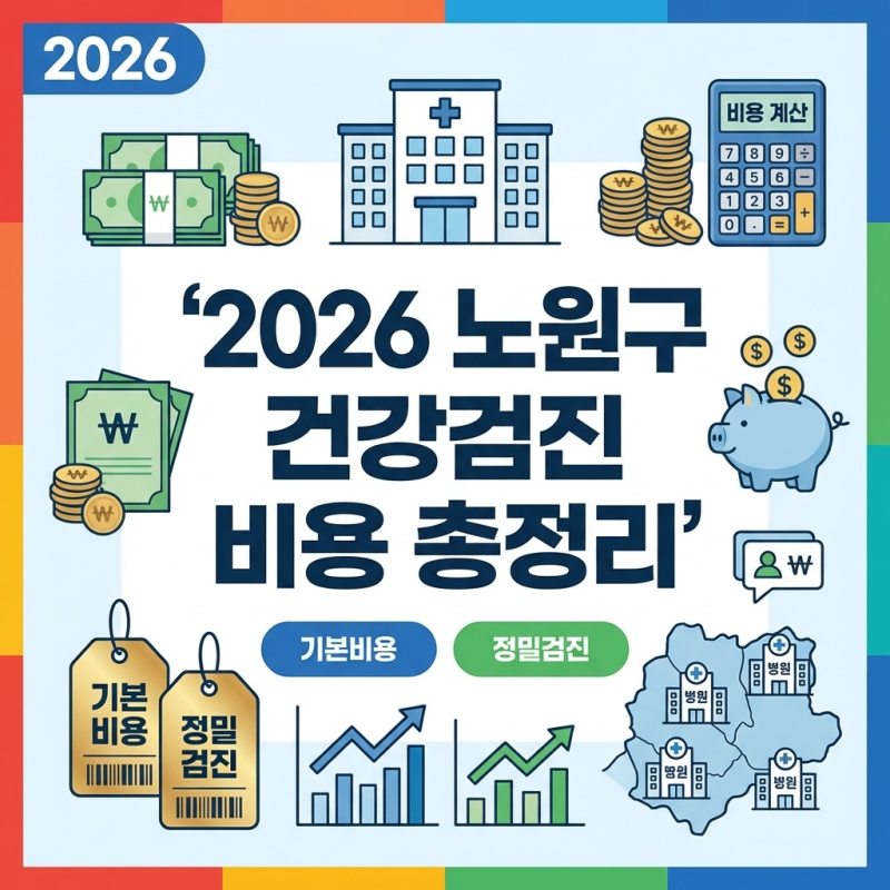 2026 노원구 건강검진 비용 총정리 (+센터별 비교 바로가기)
