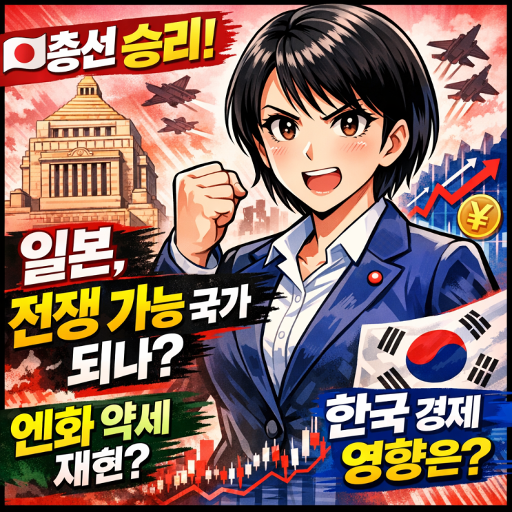  일본 총선 결과: 다카이치 316석 압승… 개헌 동력 확보