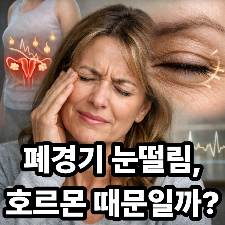  폐경기와 눈떨림의 연관성｜호르몬 변화가 만드는 신경 신호 변화