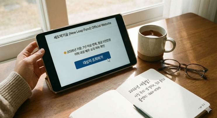 2026년 기준 새도약기금 조회 및 자격 조건