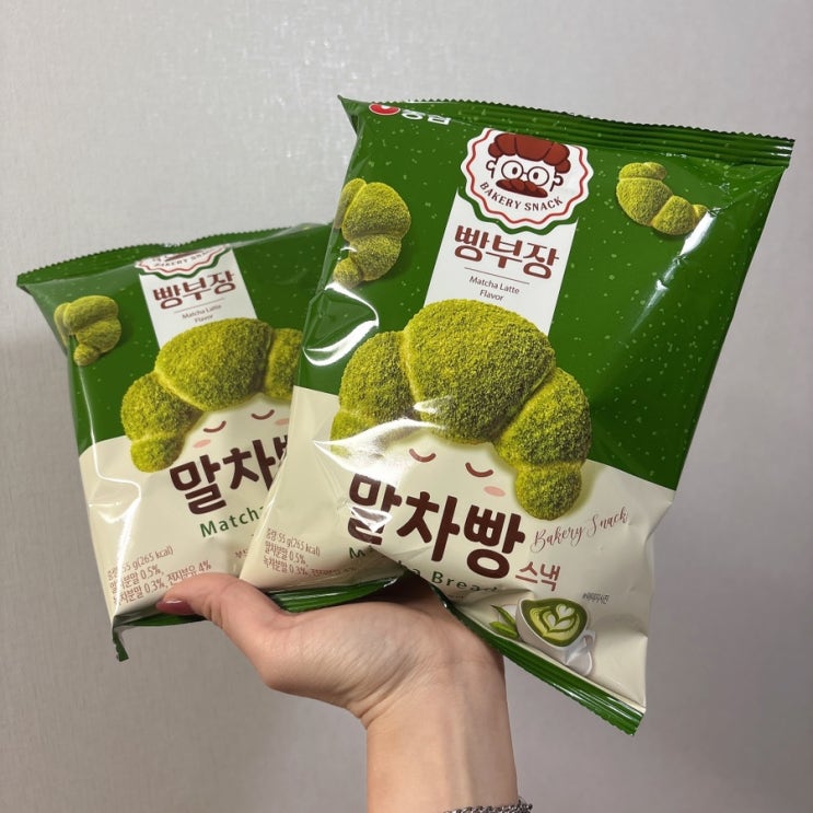  농심 신상 과자 빵부장 말차빵 녹차덕후 솔직후기