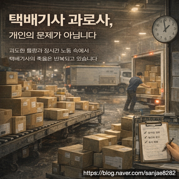  택배기사 과로사 산재 인정 기준과 유족보상 신청 방법 정리