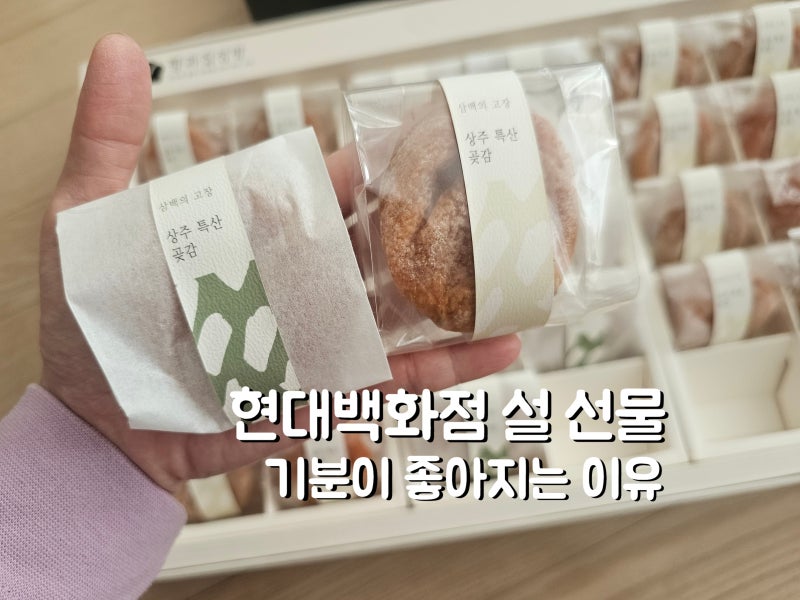 현대백화점 설 선물 배송 서비스 대박! (feat.곶감선물세트)