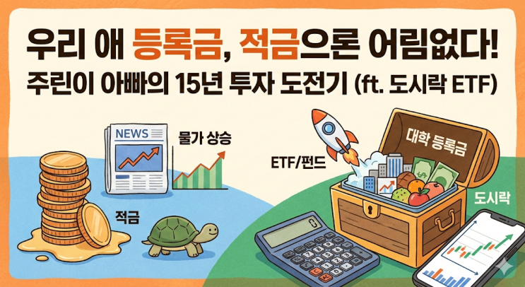  우리 애 대학 등록금, 적금만 믿다간 큰일 납니다 (ft. 주린이 아빠의 도전)