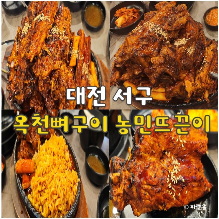  옥천뼈구이 농민뜨끈이 갈마점 대전 현지인 맛집 솔직 후기