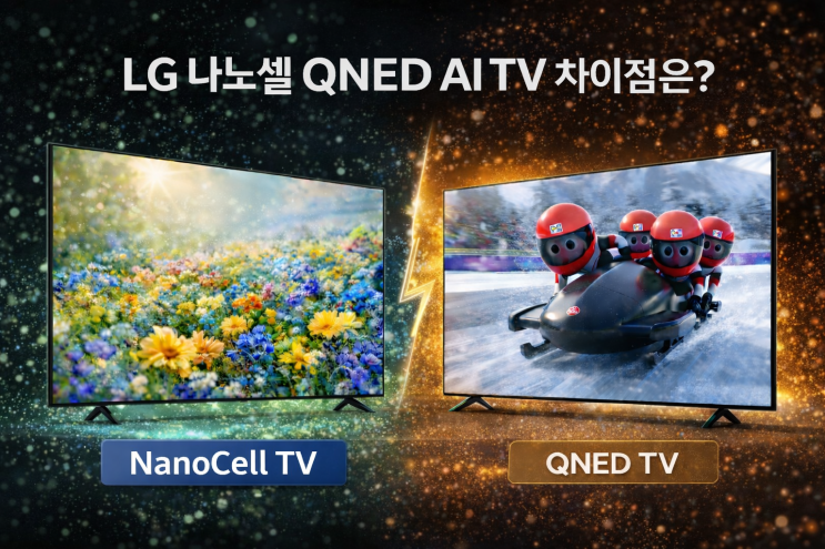  LG 나노셀 QNED AI TV 차이점은?